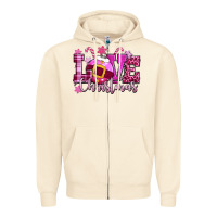 Sandshell love christmas pink Zipper Hoodie - CowGirlArtShop