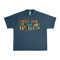 Midnight Navy Not My First Rodeo Western Urban Heavy Tee - BundleAndBundleShop