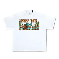 White Not My First Rodeo Western Urban Heavy Tee - BundleAndBundleShop