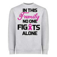 Heather Grey In This Family No One Fights Alone Heavyweight Sweatshirt - Bettercallsaul