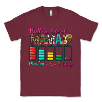 Burgundy Battery Life Of A Mama Classic Tee - BundleAndBundleShop