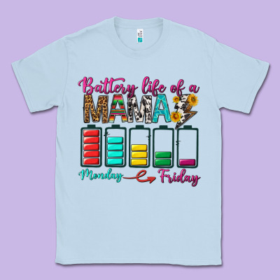 Battery Life Of A Mama Classic Tee Designed By Bundleandbundleshop