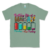 Sage Battery Life Of A Mama Classic Tee - BundleAndBundleShop
