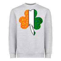 Heather Grey Shamrock Boobs St Patrick's Day design Heavyweight Sweatshirt - Bettercallsaul