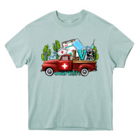 Arona lvn nurse truck with cactus and sunflowers Heavy Core Tee - AdoDesignShop