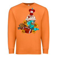 Carrot Football Frappe Coffee Premium Sweatshirt - FaDigitalArtStudio