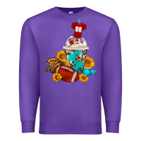 Purple Football Frappe Coffee Premium Sweatshirt - FaDigitalArtStudio
