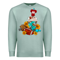 Seafoam Football Frappe Coffee Premium Sweatshirt - FaDigitalArtStudio