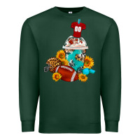 Sports Green Football Frappe Coffee Premium Sweatshirt - FaDigitalArtStudio