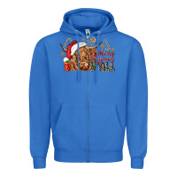 True Royal merry christmas yall Zipper Hoodie - CowGirlArtShop