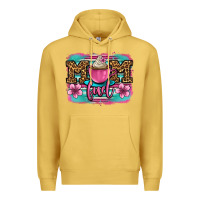 Antique Gold mom fuel coffee cup Premium Hoodie - OliviaCreatesArt