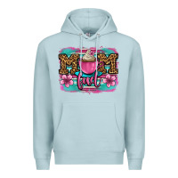 Blue Mist mom fuel coffee cup Premium Hoodie - OliviaCreatesArt