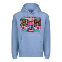 Colony Blue mom fuel coffee cup Premium Hoodie - OliviaCreatesArt