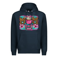Navy mom fuel coffee cup Premium Hoodie - OliviaCreatesArt