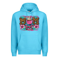 Ocean Blue mom fuel coffee cup Premium Hoodie - OliviaCreatesArt