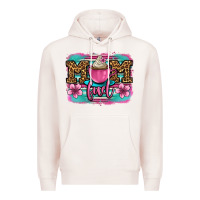 Pale Pink mom fuel coffee cup Premium Hoodie - OliviaCreatesArt