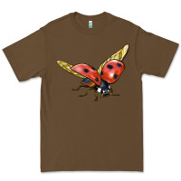 Cacao Ladybug Flying Premium Tee - LillyAllenDesigns