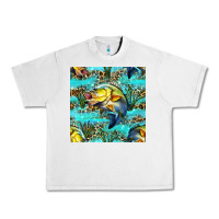 Lunar Rock Lake Fish And Reeds With Leopard Seamless Pattern Bbs Urban Heavy Tee - BundleAndBundleShop