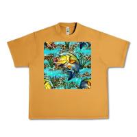 Peanut Butter Lake Fish And Reeds With Leopard Seamless Pattern Bbs Urban Heavy Tee - BundleAndBundleShop