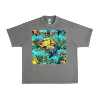 Tornado Lake Fish And Reeds With Leopard Seamless Pattern Bbs Urban Heavy Tee - BundleAndBundleShop