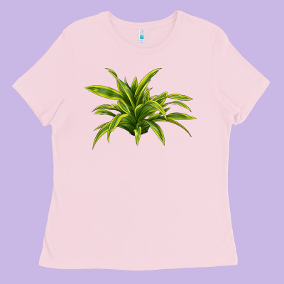 Lemon Lime Dracaena Leaf Ladies Tee Designed By Lillyallendesigns
