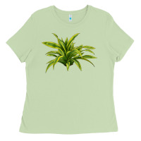 Matcha Lemon Lime Dracaena Leaf Ladies Tee - LillyAllenDesigns