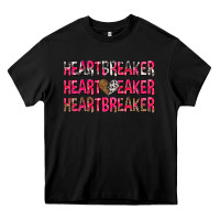 Black heartbreaker with leopard and cowhide Heavy Core Tee - NancyCooperArtShop