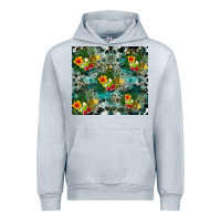 Heather Grey summer fruits Urban Hoodie - CowhideDigitalArt