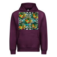 Mauve Wine summer fruits Urban Hoodie - CowhideDigitalArt