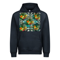 Navy summer fruits Urban Hoodie - CowhideDigitalArt