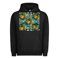 Pigment Black summer fruits Urban Hoodie - CowhideDigitalArt
