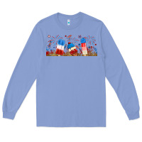 Colony Blue fourth of july popsicle Long Sleeve Tee - RanaPortraitStore
