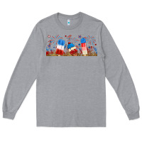 Heather Grey fourth of july popsicle Long Sleeve Tee - RanaPortraitStore