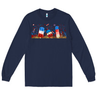 Navy fourth of july popsicle Long Sleeve Tee - RanaPortraitStore