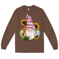 Chestnut easter gnomes egg carrot sunflowers Long Sleeve Tee - RanaPortraitStore