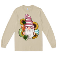 Mushroom easter gnomes egg carrot sunflowers Long Sleeve Tee - RanaPortraitStore