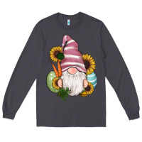 Smoke easter gnomes egg carrot sunflowers Long Sleeve Tee - RanaPortraitStore
