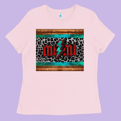 Leopard Lightning Bolt Mimi Mother's Day Ladies Tee Designed By Jasminsmagicworld
