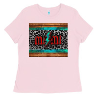 Bubblegum Pink leopard lightning bolt mimi mother's day Ladies Tee - Jasminsmagicworld