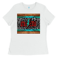 White leopard lightning bolt mimi mother's day Ladies Tee - Jasminsmagicworld