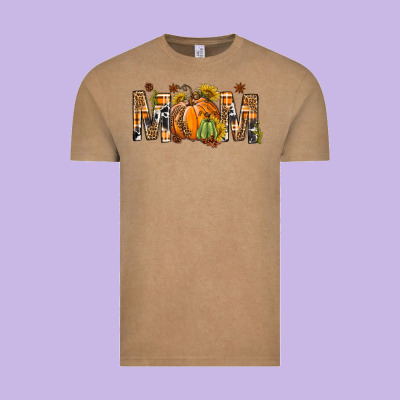 Western Mom With Pumpkins Vintage Tee Designed By Bundleandbundleshop
