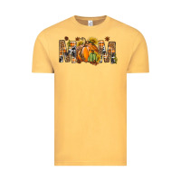Vintage Mustard Western Mom With Pumpkins Vintage Tee - BundleAndBundleShop