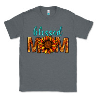 Charcoal Heather Blessed Mom Classic Tee - BundleAndBundleShop