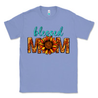 Colony Blue Blessed Mom Classic Tee - BundleAndBundleShop