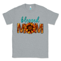 Heather Grey Blessed Mom Classic Tee - BundleAndBundleShop