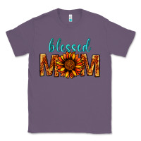 Lavender Blessed Mom Classic Tee - BundleAndBundleShop