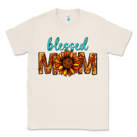 Natural Blessed Mom Classic Tee - BundleAndBundleShop