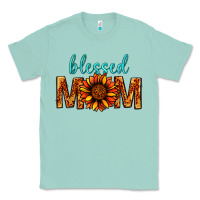 Seafoam Blessed Mom Classic Tee - BundleAndBundleShop