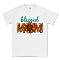 White Blessed Mom Classic Tee - BundleAndBundleShop
