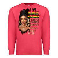 Cardinal I am black history black girl Premium Sweatshirt - FaDigitalArtStudio